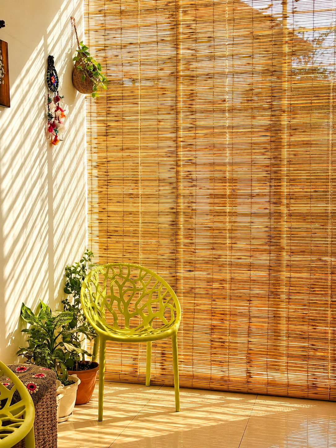 Roll-Up Bamboo Blinds